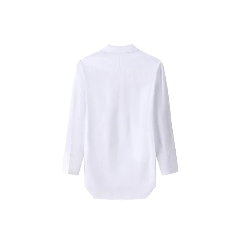 H-YXIANG Shirt Women's Coconut White-1