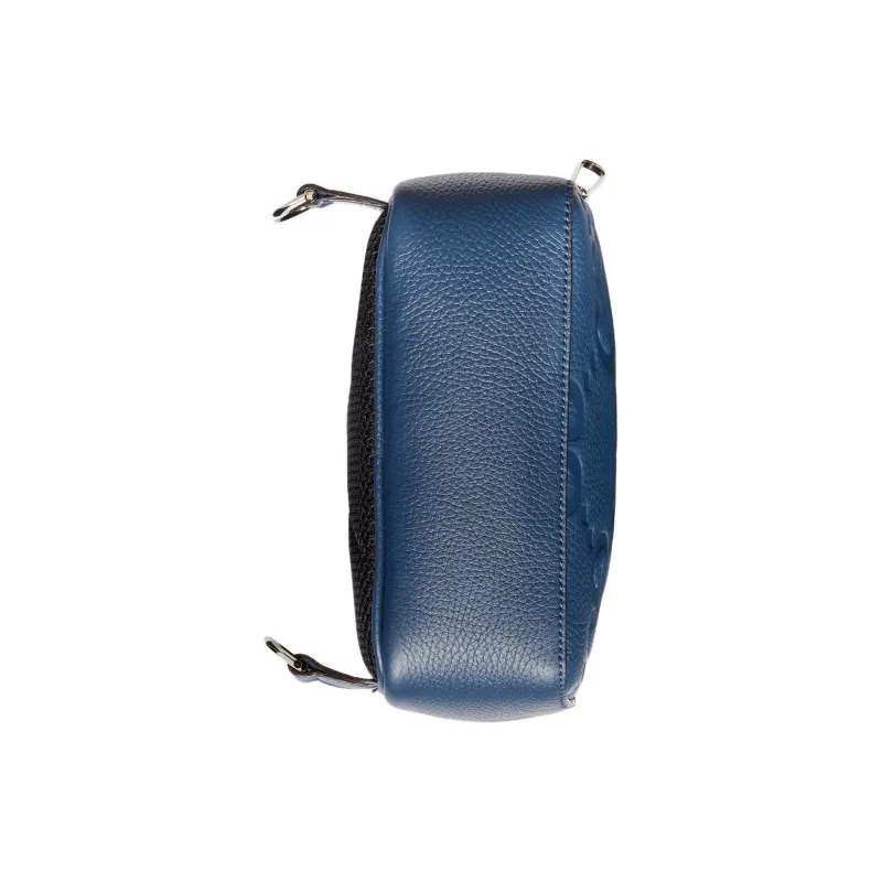 GUCCI Leather Shoulder Bag Crossbody Bag Large Size Men's Blue-3