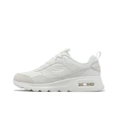 Skechers Air Court Retro Avenue Cushioning, Wear Resistant Low Top Casual Shoes Women's White