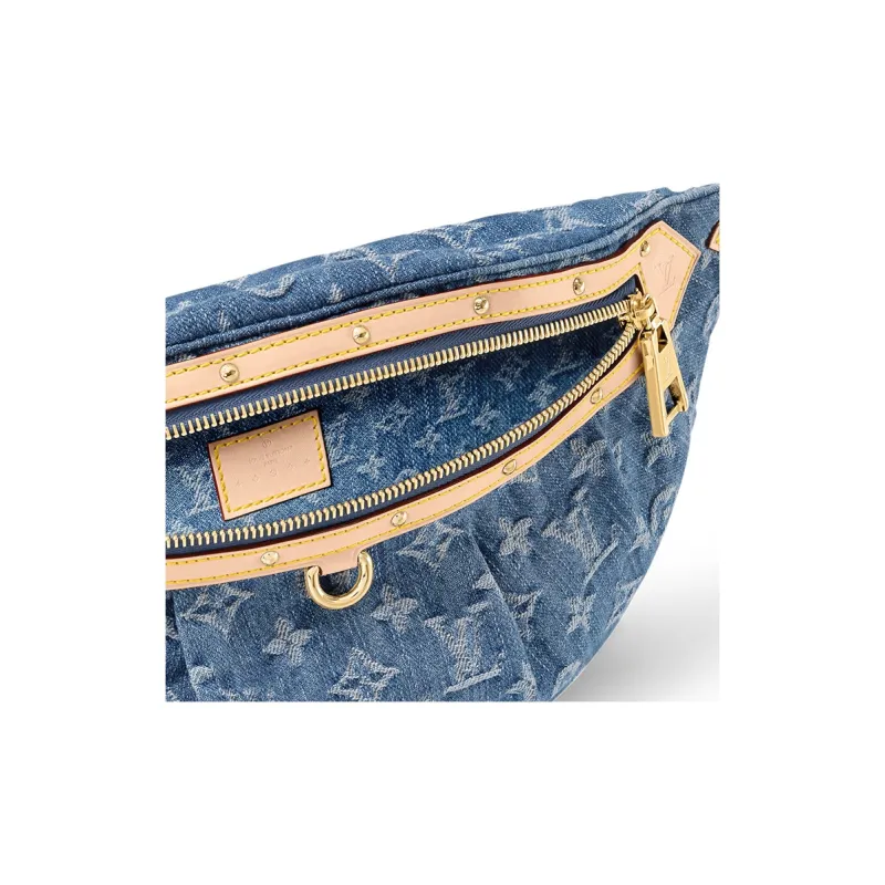 LOUIS VUITTON High Rise Bumbag Monogram Denim Blue-5