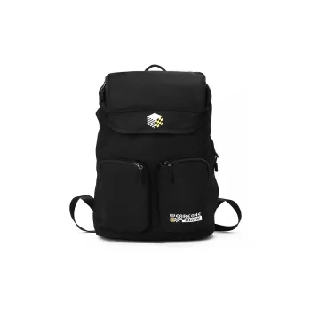 FAIRWHALE Fabric Backpack Backpack Backpack Laptop Bag Regular Men's Black & Black