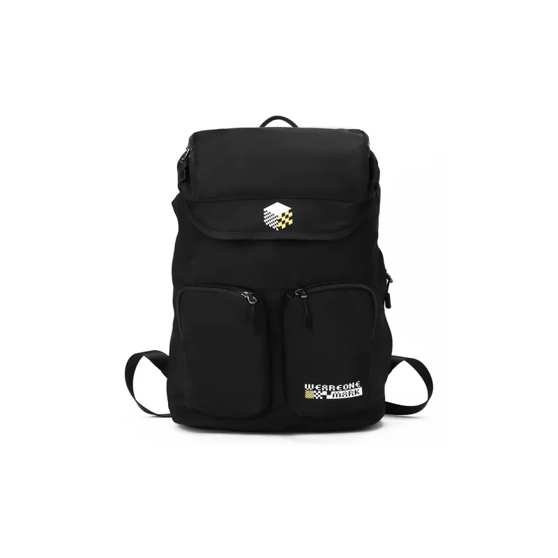 FAIRWHALE Fabric Backpack Backpack Backpack Laptop Bag Regular Men's Black & Black-0