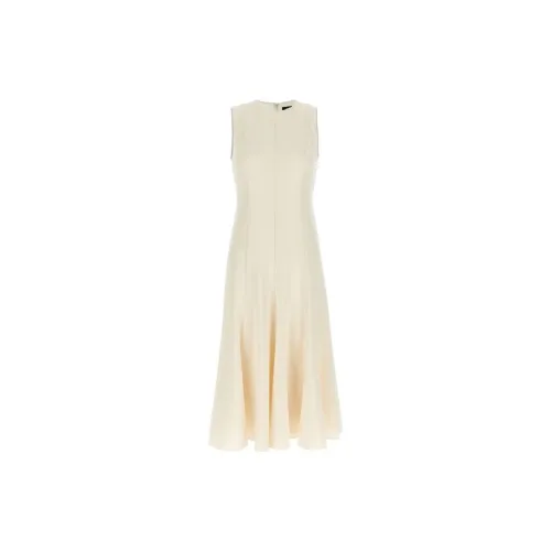 THEORY Sleeveless Dresses Women's Beige