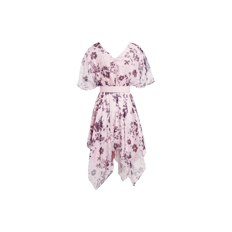AUI Short Sleeved Dresses Women's Pink-1