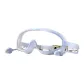 Light Blue[Integrated Swim Goggles with Ear Seals]