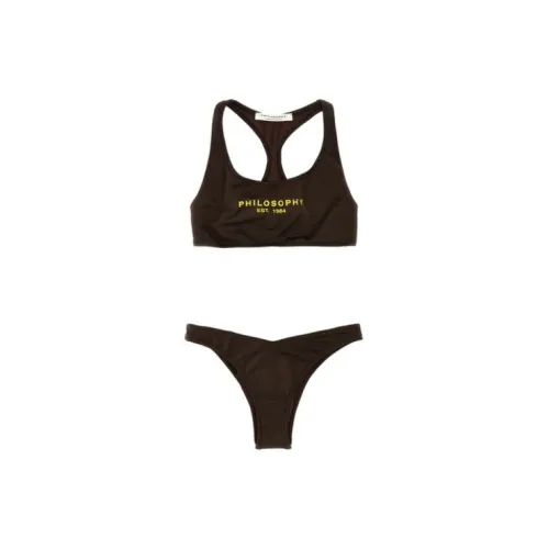 PHILOSOPHY DI LORENZO SERAFINI Bikinis Women's Set Of 2 Brown