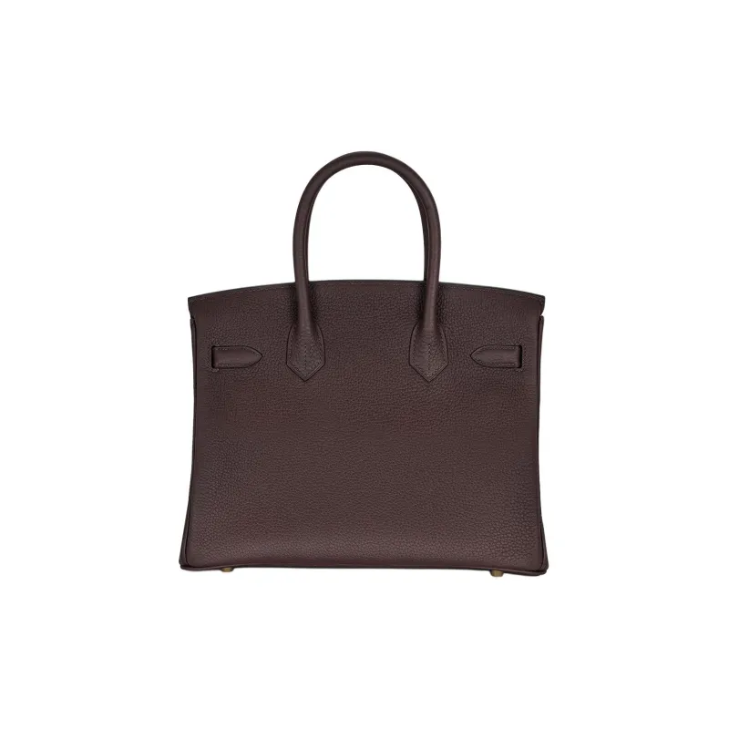 HERMES Birkin Togo Leather Birkin Bag Handbags Women's Ebony-2