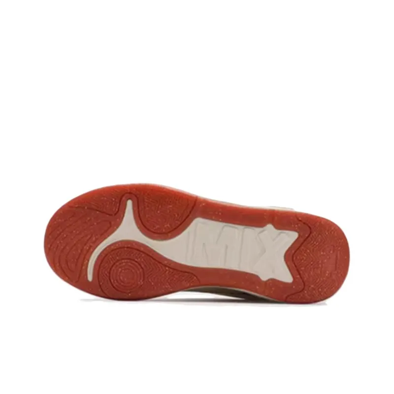 FILA MIX 2 Abrasion Resistant Low Top Skateboard Shoes Men's Beige Red-3
