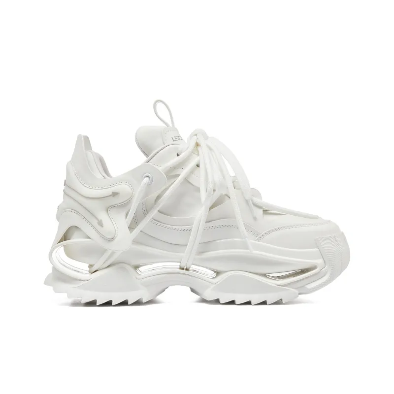 LEECAT STUDIO Cushioning Height Increasing Abrasion Resistant Breathable Chunky Sneakers Women's-8
