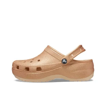 Crocs Classic Glitter Clogs 'Orange' Women's
