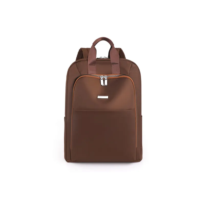 Duoluplo Doron Paul Fabric Backpack Regular Unisex White Black Brown-8