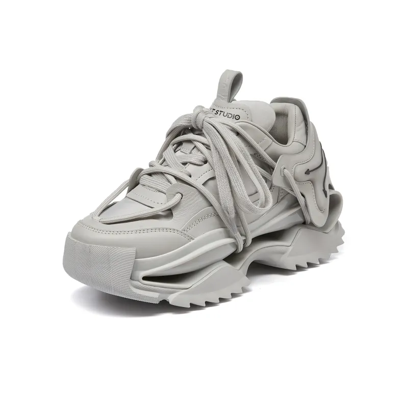 LEECAT STUDIO Cushioning Height Increasing Abrasion Resistant Breathable Chunky Sneakers Women's-2