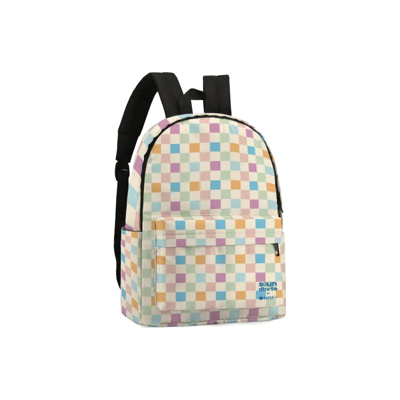 ONRF SOUNDBYTE Collaboration Polyester Backpack Medium Size Unisex White-1