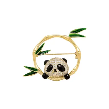 ROYALSASA Faux Crystal, Copper Brooches Women's