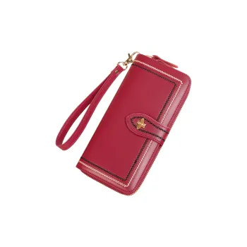 Banyanu Cow Leather Wallet Women's Orange/Peacock Blue/Brown/Antique Yellow/Burgundy/Two-Tone Burgundy