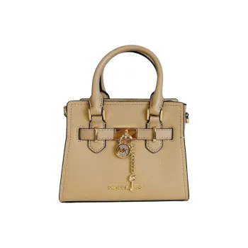 MICHAEL KORS Hamilton Series Leather Handbag Shoulder Bag Crossbody Bag Small Size Women's Brown