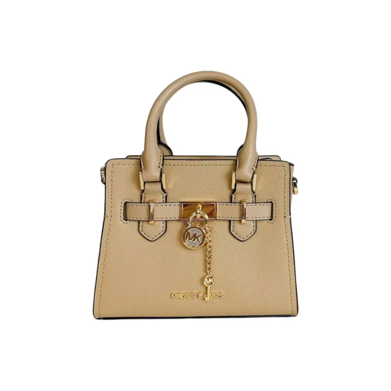 MICHAEL KORS Hamilton Series Leather Handbag Shoulder Bag Crossbody Bag Small Size Women's Brown-0