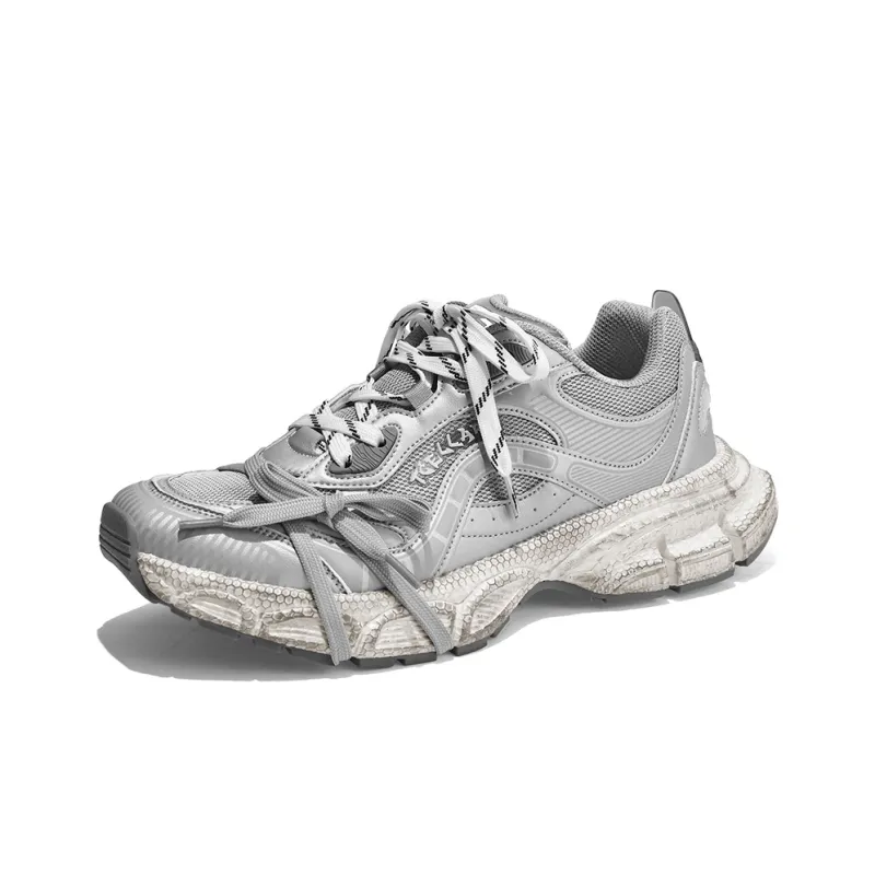 TCELLARS Cushioning Abrasion Resistant Lightweight Height Increasing Mat Low Top Chunky Sneakers Unisex-34