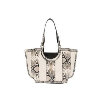 See By Chloe Goatskin One Shoulder Handbags Women's Beige & Multicolor