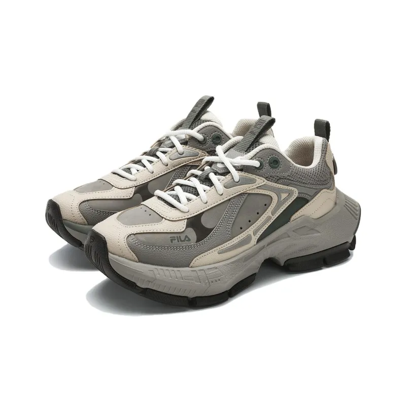 FILA CICLONE Cushioning Low-Top Casual Shoes Women's Gray Black-1