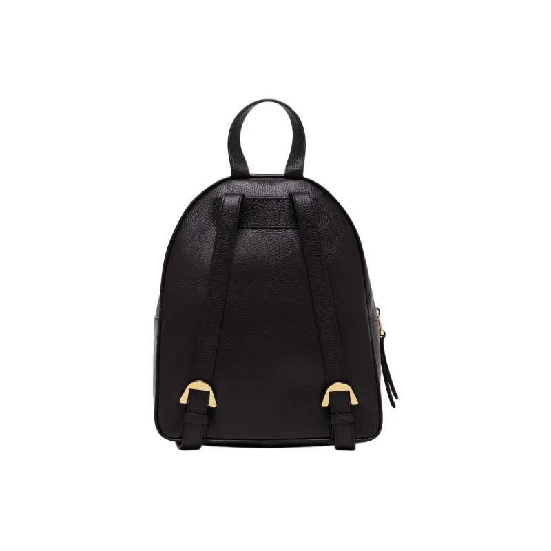 COCCINELLE Leather Backpack Medium Size Women's Black-3