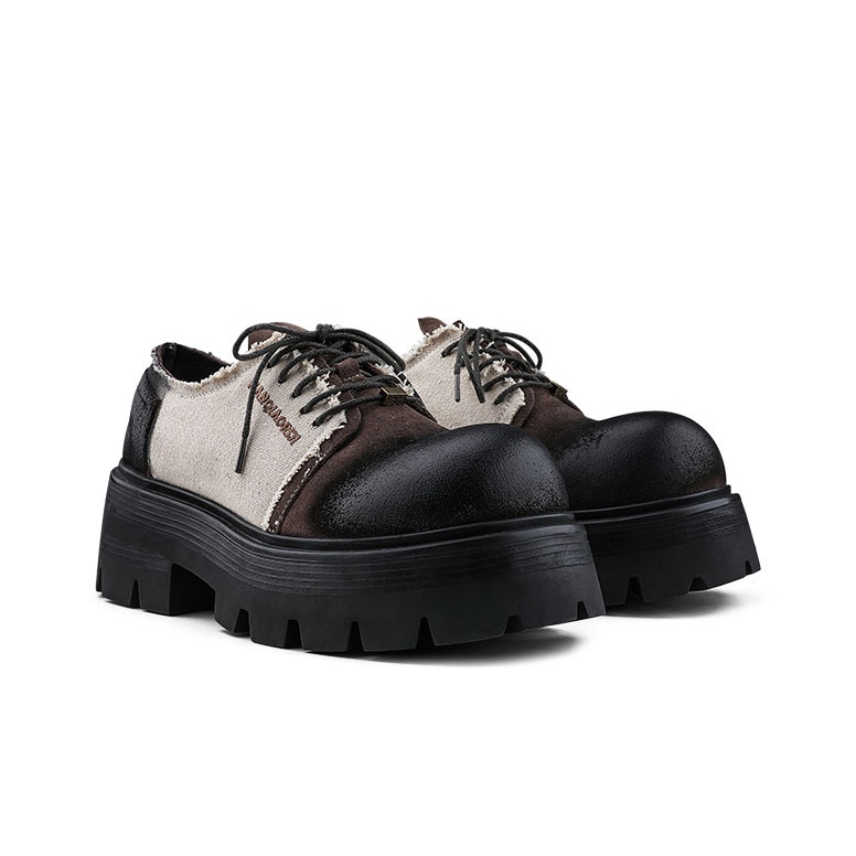 HANQIAORIJI Heavy Industry Series Casual Derby Shoes Men's