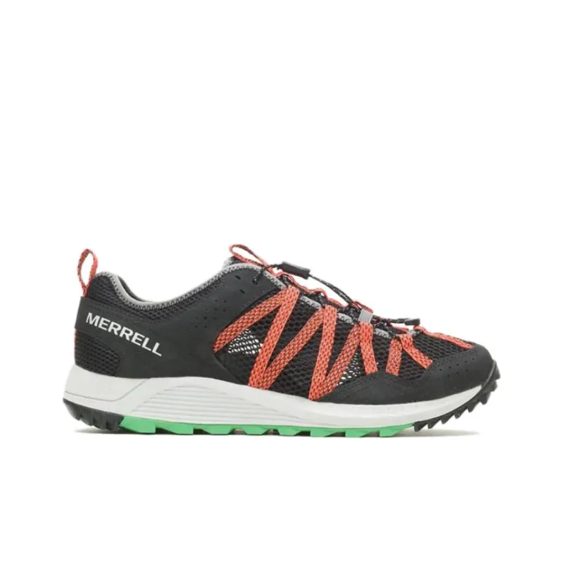 MERRELL Wildwood Aerosport Cushioned Slip-Resistant Low-Top Outdoor Shoes Men's Black-1