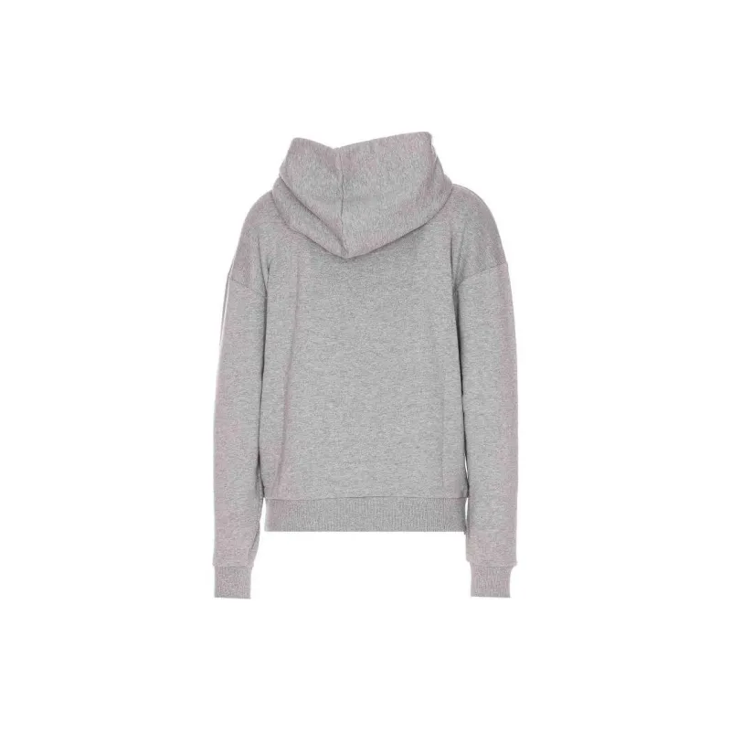 TORY BURCH Double T Logo Patch Drawstring Hoodie-1