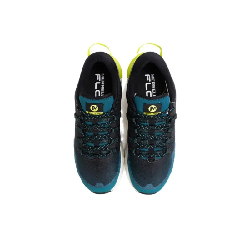 MERRELL Agility Peak 4 GTX Slip-Resistant Low-Top Running Shoes Men's Black Blue White-2