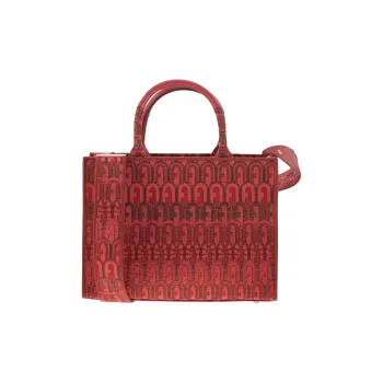 Furla Opportunity Polyester Tote Bag, Shopping Bag, Shoulder Bag, Crossbody Bag, Handbag Trumpets Women's Red