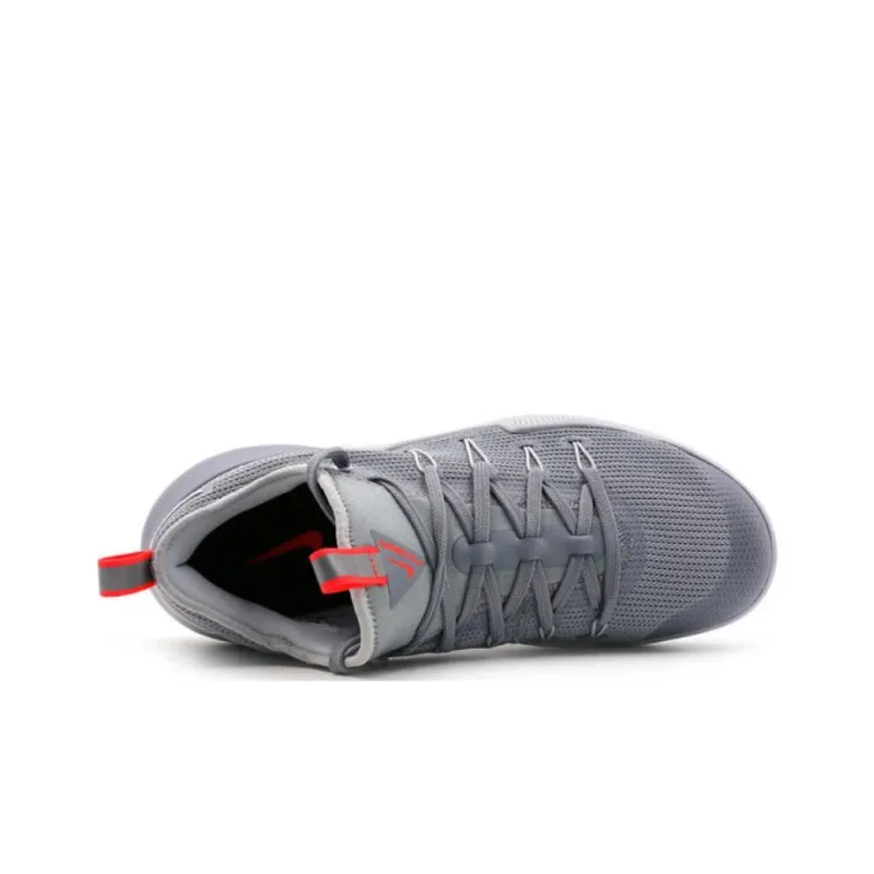 Nike Hypershift EP Cushioning, Wear Resistant Low Top Basketball Shoes Men's Gray Red-2