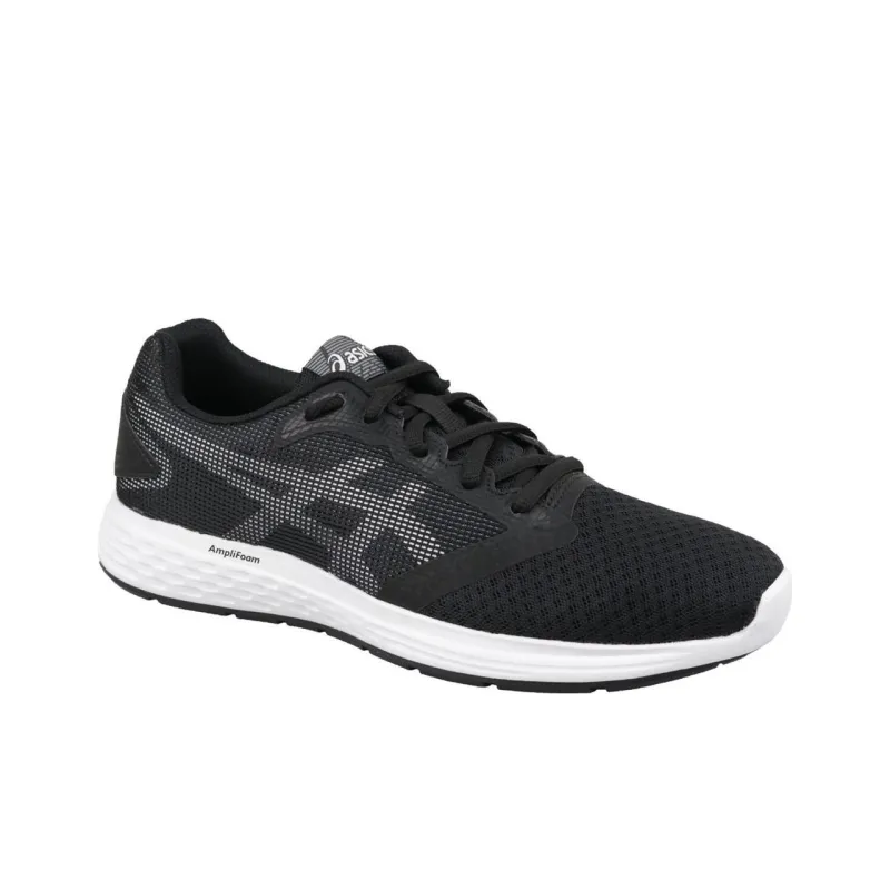 Asics Patriot 10 Cushioning Wear Resistant Low Top Running Shoes Women's Black Gray-1