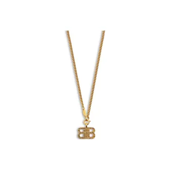 Balenciaga Brass Necklaces Women's Gold