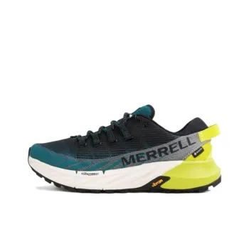 MERRELL Agility Peak 4 GTX Slip-Resistant Low-Top Running Shoes Men's Black Blue White
