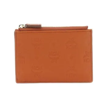 MCM Leather Card Holder Men's Orange