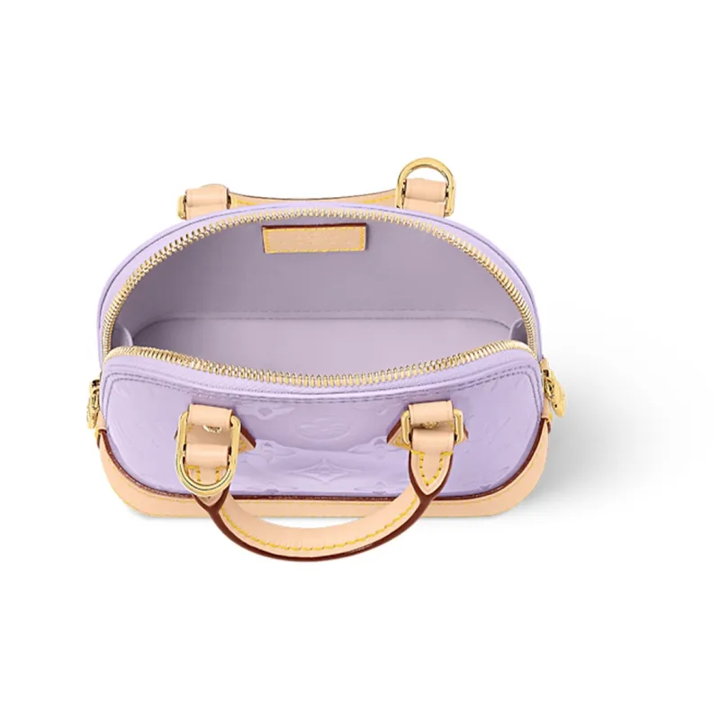 LOUIS VUITTON Nano Alma Glossy Lilac-3