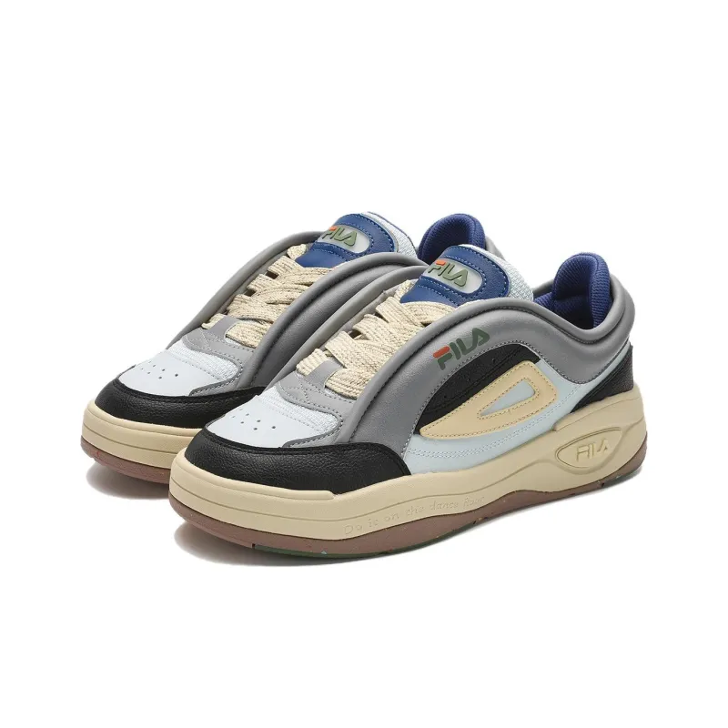 FILA MIX 2 Low Top Skateboard Shoes Men's Silver Gray-1