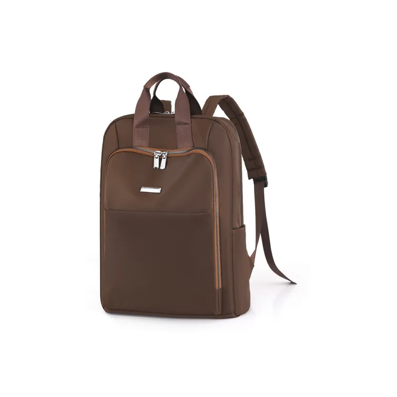 Duoluplo Doron Paul Fabric Backpack Regular Unisex White Black Brown-7