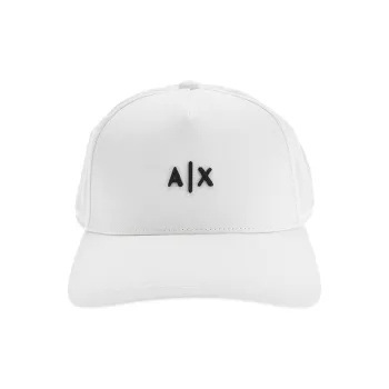 ARMANI EXCHANGE Cotton Polyester Baseball Caps Unisex White