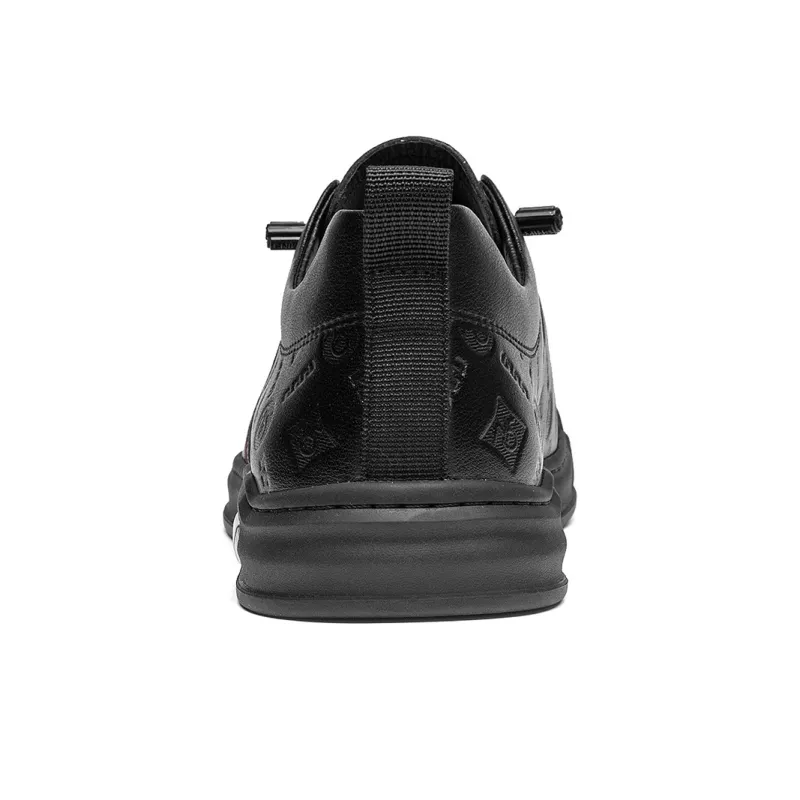 15 MINS Skateboard Shoes Men Low Top Black-4