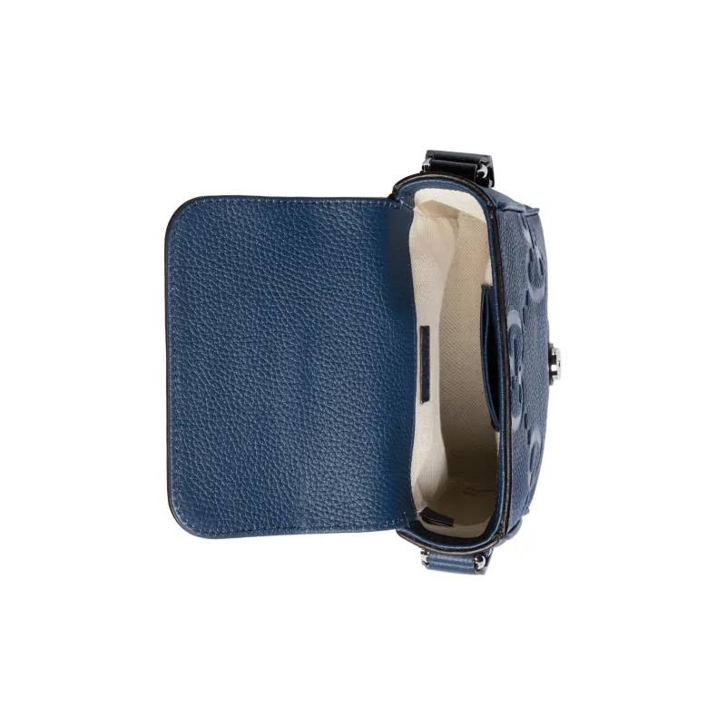 GUCCI Leather Messenger Bag, Shoulder Bag, Crossbody Bag Trumpets Men's Blue-5