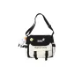 Black with White Duck Charm with Badge