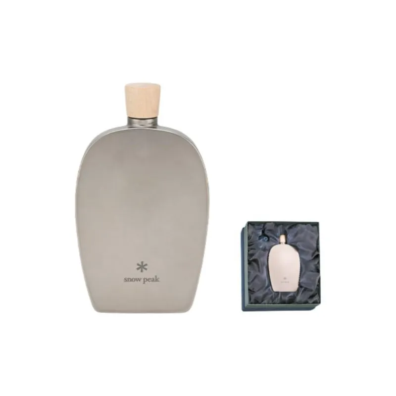 Snow Peak Outdoor Water Equipment Flask 150ml 250ml Titanium-3
