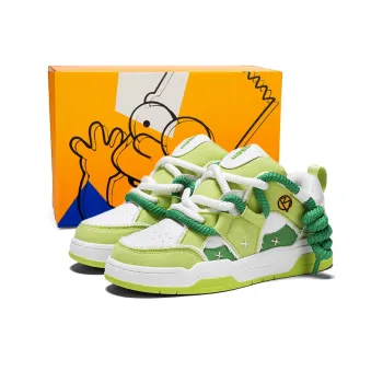 The Simpsons Slip Resistant Cushioning Abrasion Resistant Breathable Low Top Skateboard Shoes Unisex