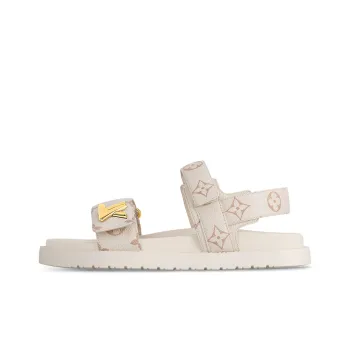 LOUIS VUITTON LV Sunset Beach Sandals Women's Ecru
