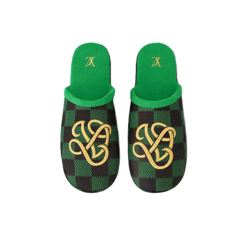 LOUIS VUITTON Lv Palace Slipper Damier Pop Green-3