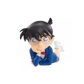 SEGA Detective Conan Edogawa Lying Down, Facial Massage Bonus Gifts 18cm