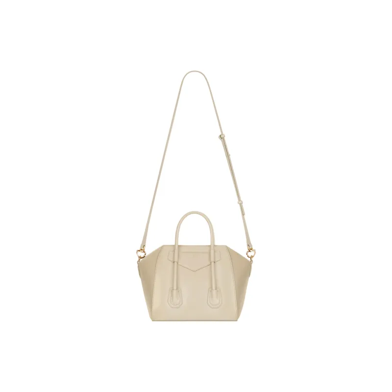 Givenchy Antigona Lock Cow Leather Shoulder Bag, Crossbody Bag, Handbag Mini Women's Natural Beige-2