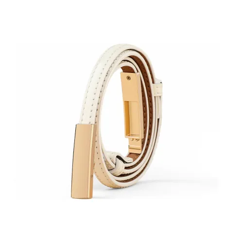 Youyoulan Split Cow Leather With Removable Membrane Leather Belts Women's Width 1cm