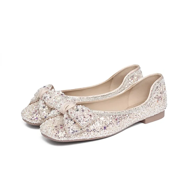 JOSINY Casual Single Shoes 1.5cm Women's Light Gold-2